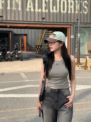 Day Slim Rib Sleeveless Top (4 colors)