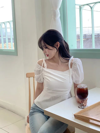 Puff Ribbon Blouse