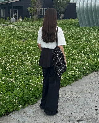 Dot Frill String Backpack