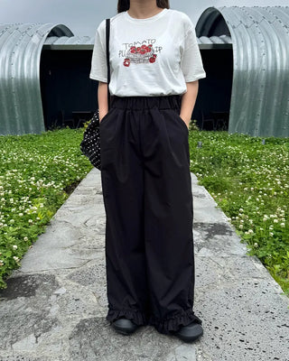 Tomato print short-sleeved T-shirt