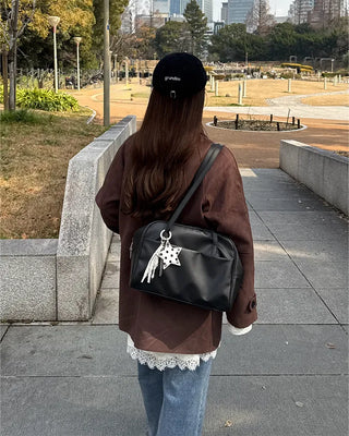 Simple square shoulder bag