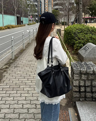 Mini polka dot pattern long-sleeved T-shirt