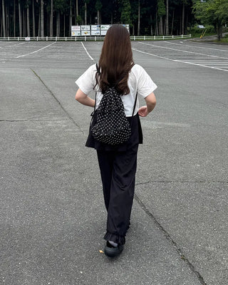 Dot Frill String Backpack