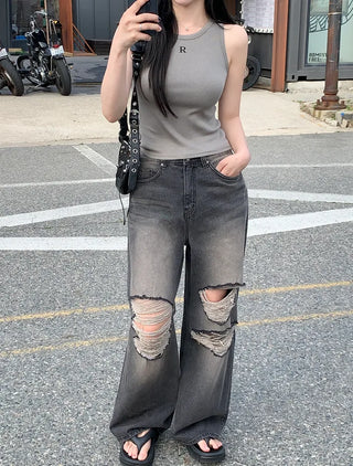 Day Slim Rib Sleeveless Top (4 colors)