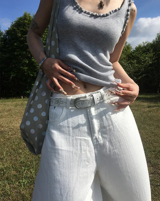 Cubic Flower Ethnic Belt