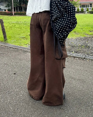 Big Pocket Cotton Wide Pants