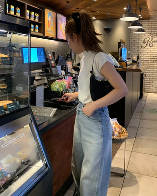 Half-neck short-sleeved knit
