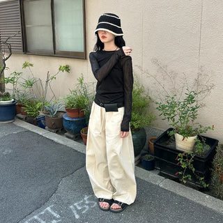 See-through layered T-shirt