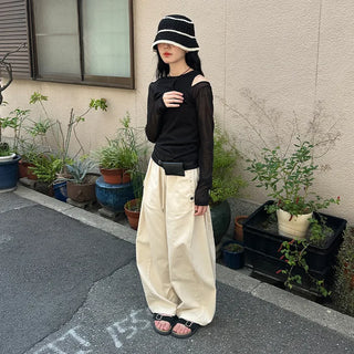 See-through layered T-shirt