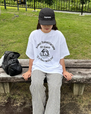 Puppy Lettering Short-Sleeved T-Shirt