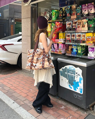 Unique strap cut-off midi skirt