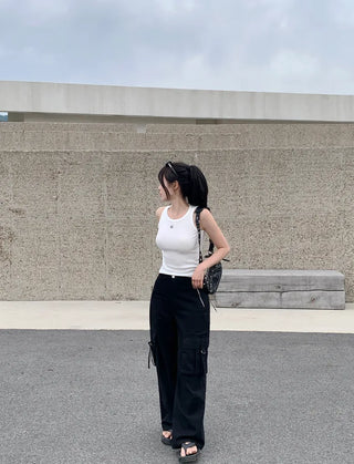 Day Slim Rib Sleeveless Top (4 colors)