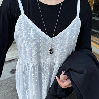 Twin Heart Chain Necklace