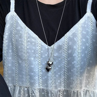 Twin Heart Chain Necklace