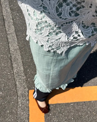 Layered ruffle skirt