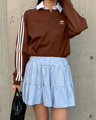 Mini tiered skirt