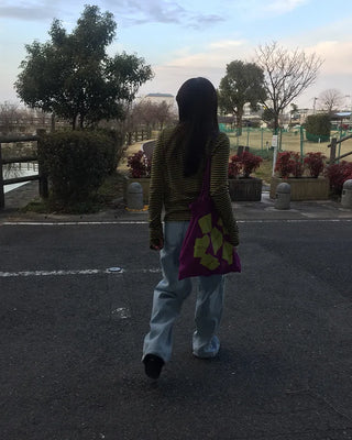 Wide straight light denim pants