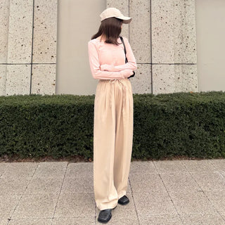 Semi-Closet Fit Round Neck Cardigan