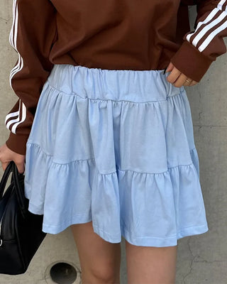 Mini tiered skirt