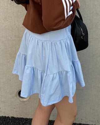 Mini tiered skirt
