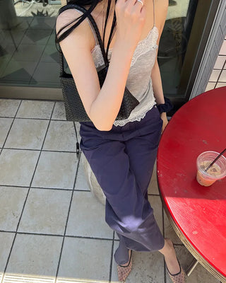 Lace-point camisole