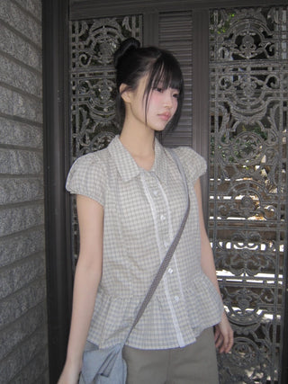 Checked blouse