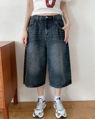 Denim shorts