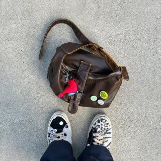 Vintage belt shoulder bag