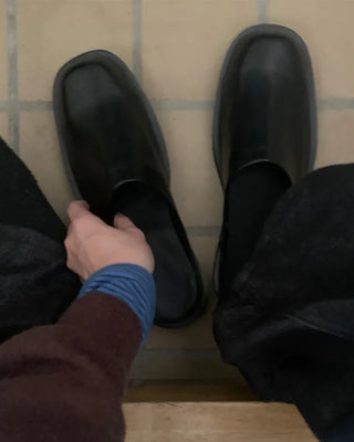 Simple black clogs
