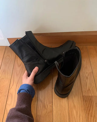 Square-line boots