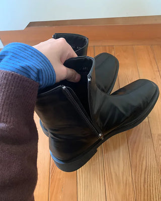 Square-line boots