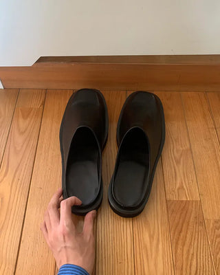 Simple black clogs