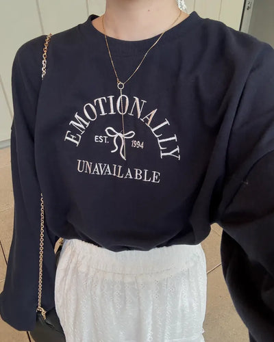 Lettering Patch Sweatshirt