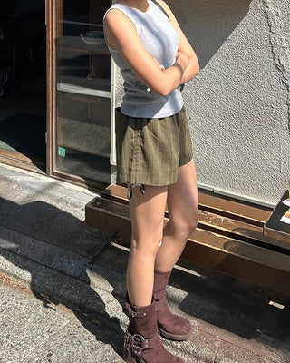 Striped side drawstring shorts