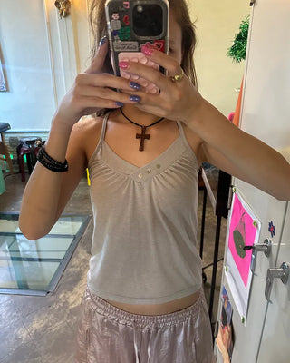 Heart Button Racerback Camisole