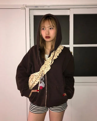 Dot Drawstring Shoulder Bag
