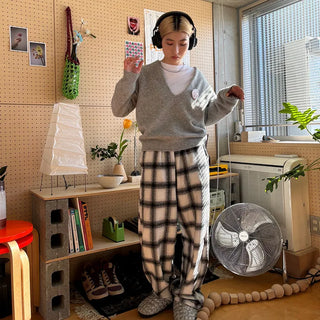 2-Way Flannel Check Pants