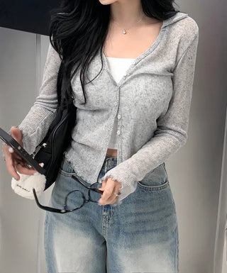 Washed denim wide-leg pants (3 colors)