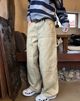 Double knee carpenter pants