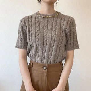 olani twist half sleeve knit