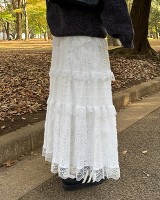 Lace Cancan Long Skirt