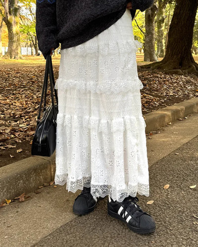 Lace Cancan Long Skirt