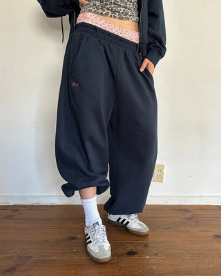 (ORIGINAL) Side-tuck Loose Fit Sweatpants (Fleece Lined)