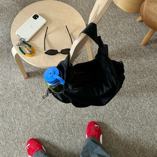 Pocket String Shoulder Bag