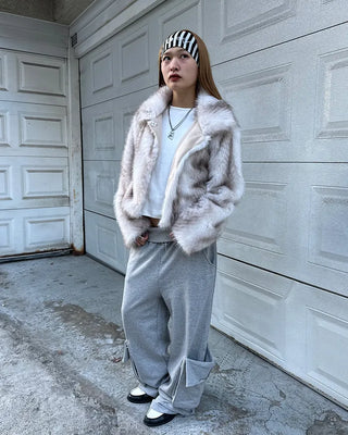 Round hem cotton long t-shirt