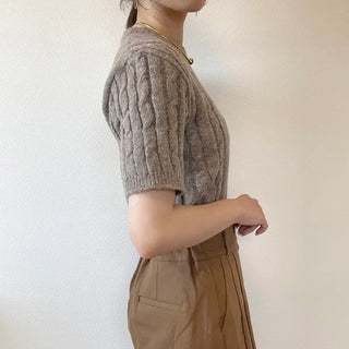 olani twist half sleeve knit
