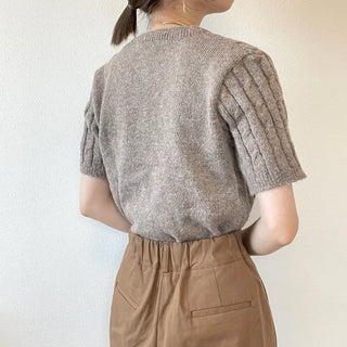 olani twist half sleeve knit