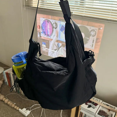 Pocket String Shoulder Bag