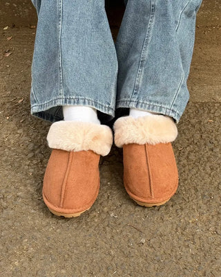 Fur Suede Mules