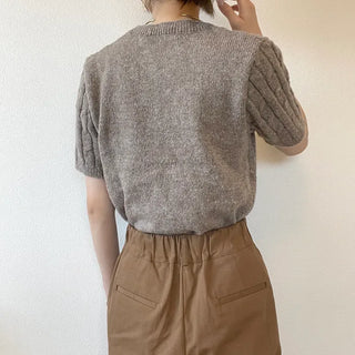 olani twist half sleeve knit